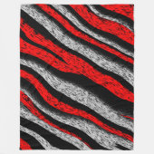 Zebra Pattern Fleece Deken (Voorkant)