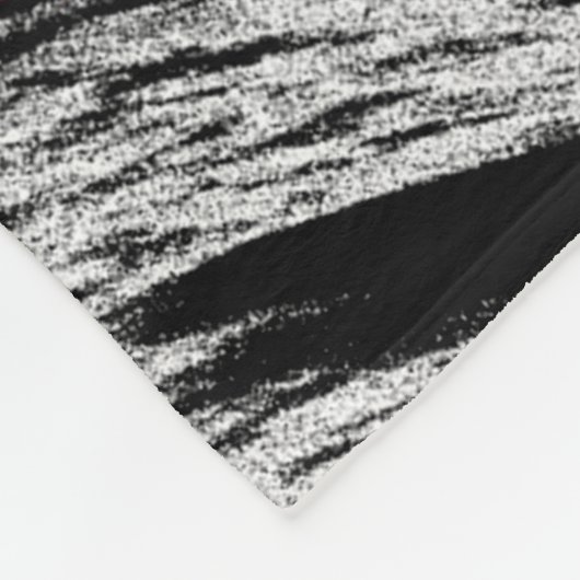 Zebra Pattern Fleece Deken (Hoek)