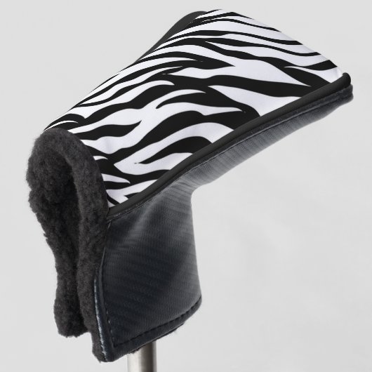 Zebra Pattern Golfheadcover (3/4 voorkant)