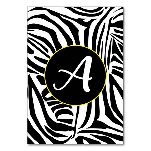 Zebra Pattern Kaart (Voorkant)