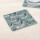 Zebra Pattern Kartonnen Onderzetters (Schuin)