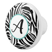 Zebra Pattern Keramische Knop (Rechts)