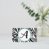 Zebra Pattern Kortingskaartje (Staand voorkant)