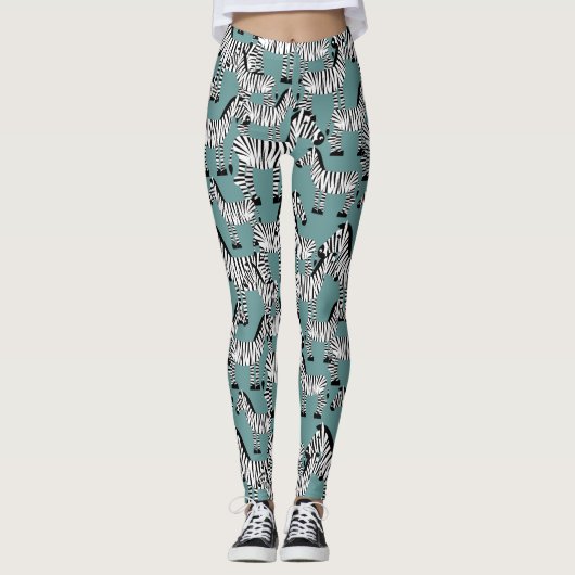 Zebra Pattern Leggings (Voorkant)