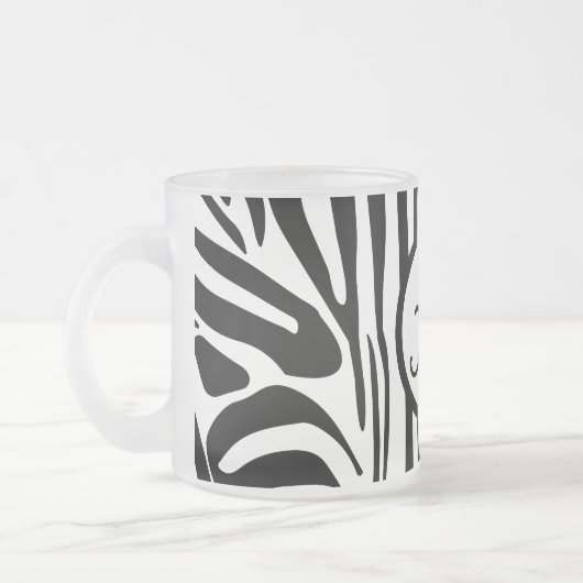 Zebra Pattern Matglas Koffiemok (Links)