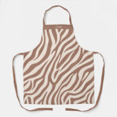Zebra Pattern-Mocha Mousse Schort (Voorkant)