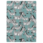 Zebra Pattern | Monogram Klembord (Achterkant)