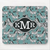 Zebra Pattern | Monogram Muismat (Voorkant)