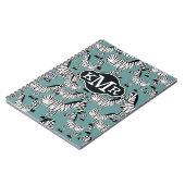 Zebra Pattern | Monogram Notitieboek (Linkerzijde)