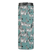 Zebra Pattern | Monogram Thermosbeker (Achterkant)