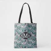 Zebra Pattern | Monogram Tote Bag (Voorkant)