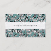 Zebra Pattern | Monogram Visitekaartje (Achterkant)