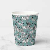 Zebra Pattern Papieren Bekers (Achterkant)