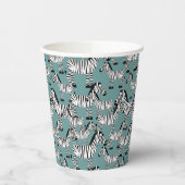 Zebra Pattern Papieren Bekers (Links)