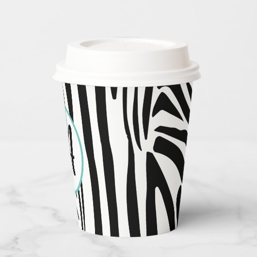 Zebra Pattern Papieren Bekers (Links)
