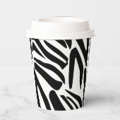 Zebra Pattern Papieren Bekers (Achterkant)