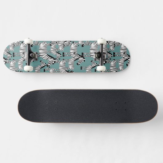Zebra Pattern Persoonlijk Skateboard (Horizontaal)