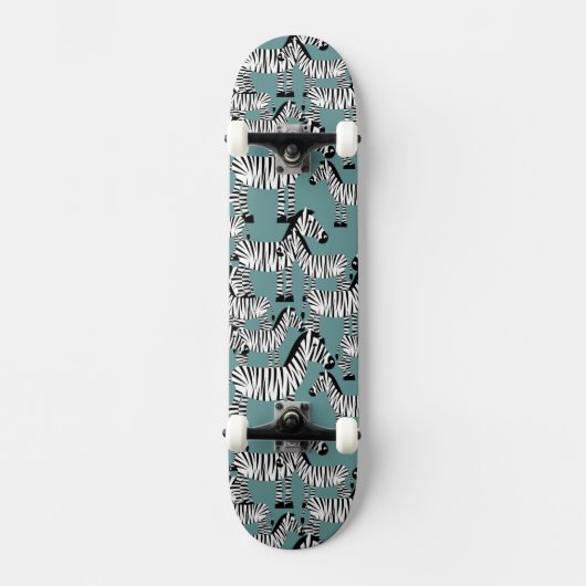Zebra Pattern Persoonlijk Skateboard (Voorkant)