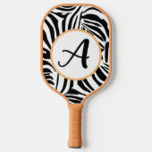 Zebra Pattern Pickleball Paddle (Achterkant)