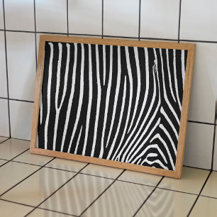 Zebra Pattern Poster voor meubelpapier