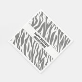 Zebra Pattern Safari Oerwoud Animal Birthday Servet (Hoek)