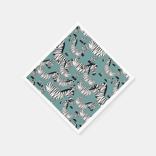 Zebra Pattern Servet (Hoek)