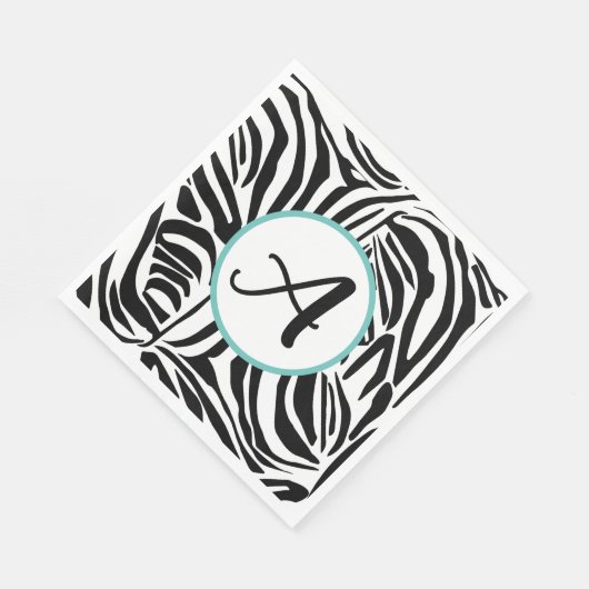 Zebra Pattern Servet (Hoek)