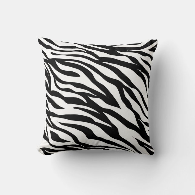 Zebra Pattern Sierkussen 16 x 16 inch (Voorkant)