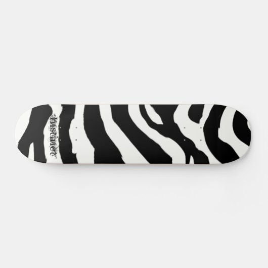 Zebra Pattern Skateboard (Horizontaal)