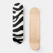 Zebra Pattern Skateboard (Voorkant)