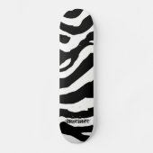 Zebra Pattern Skateboard (Voorkant)