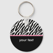 Zebra Pattern Sleutelhanger (Voorkant)