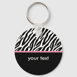 Zebra Pattern Sleutelhanger