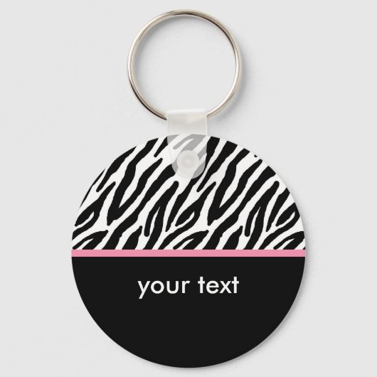 Zebra Pattern Sleutelhanger (Voorkant)