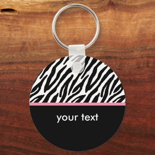 Zebra Pattern Sleutelhanger (Voorkant)