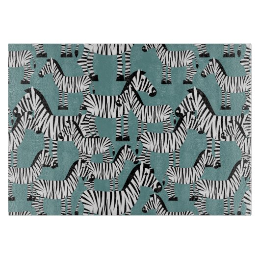 Zebra Pattern Snijplank (Voorkant)