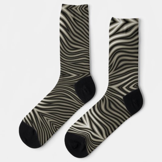 Zebra Pattern Sokken (Links)