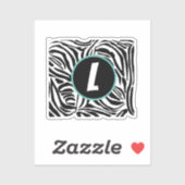 Zebra Pattern Sticker (Vel)