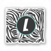 Zebra Pattern Sticker (Voorkant)