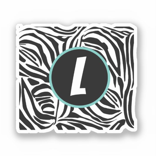 Zebra Pattern Sticker (Voorkant)