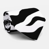 Zebra Pattern Stropdas (Opgerold)