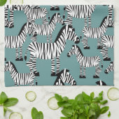 Zebra Pattern Theedoek (Gevouwen)