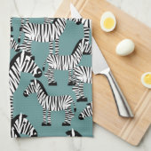 Zebra Pattern Theedoek (Quarter Fold)