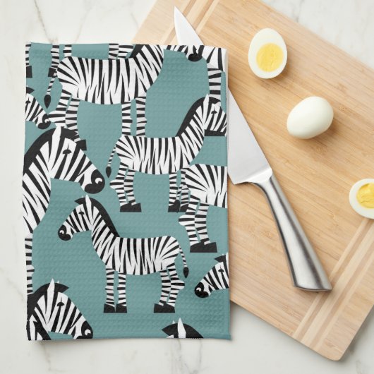 Zebra Pattern Theedoek (Quarter Fold)