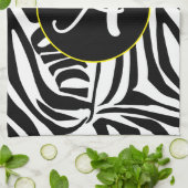 Zebra Pattern Theedoek (Gevouwen)