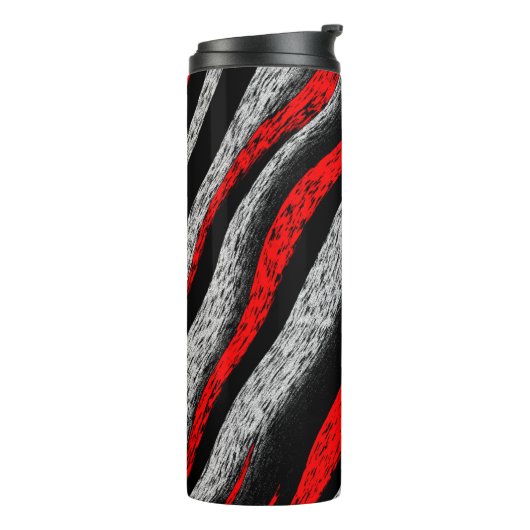 Zebra Pattern Thermosbeker (Gedraaid links)