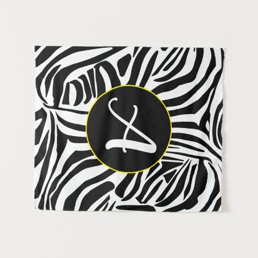 Zebra Pattern Wandkleed (Voorkant (horizontaal))