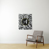 Zebra Pattern Wandkleed (In situ)