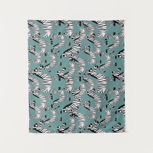 Zebra Pattern Wandkleed (Voorkant)