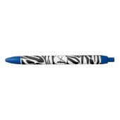 Zebra Pattern Zwarte Inkt Pen (Voorkant)